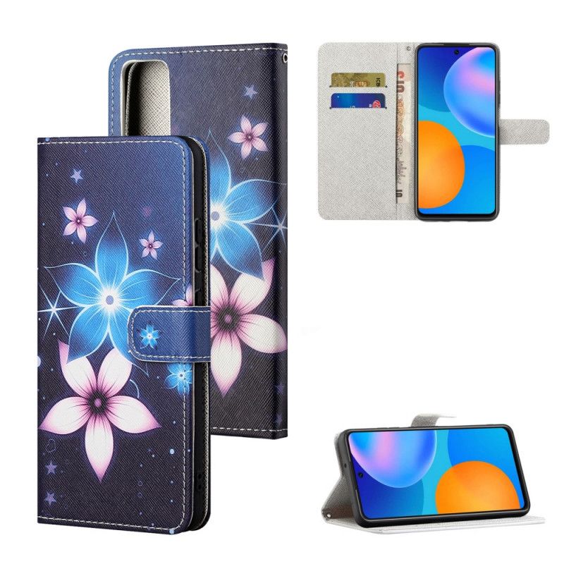 Lederhüllen Huawei P Smart 2021 Mondblumen Mit Tanga