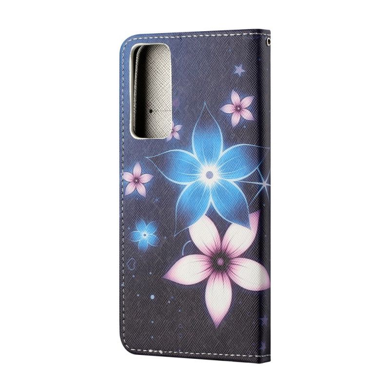 Lederhüllen Huawei P Smart 2021 Mondblumen Mit Tanga