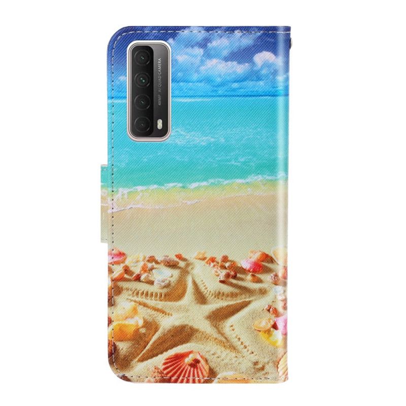 Lederhüllen Huawei P Smart 2021 Strap Beach