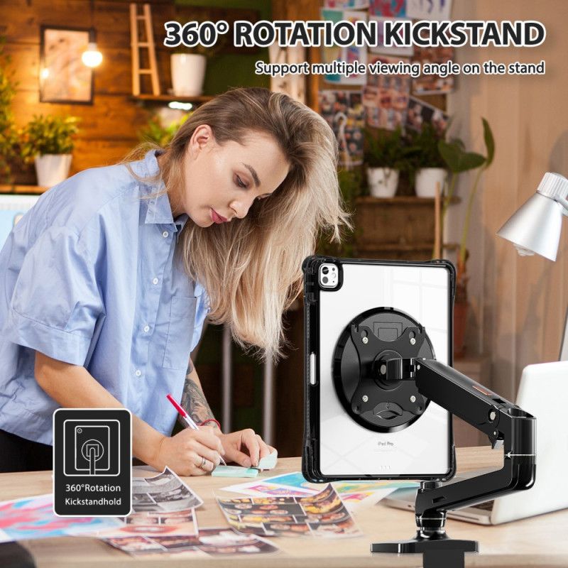 Hülle Für iPad Pro 13 (2025) Transparent Mit Ständer