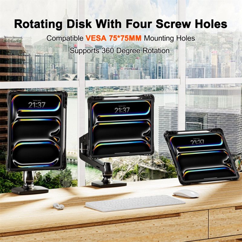 Hülle Für iPad Pro 13 (2025) Transparent Mit Ständer