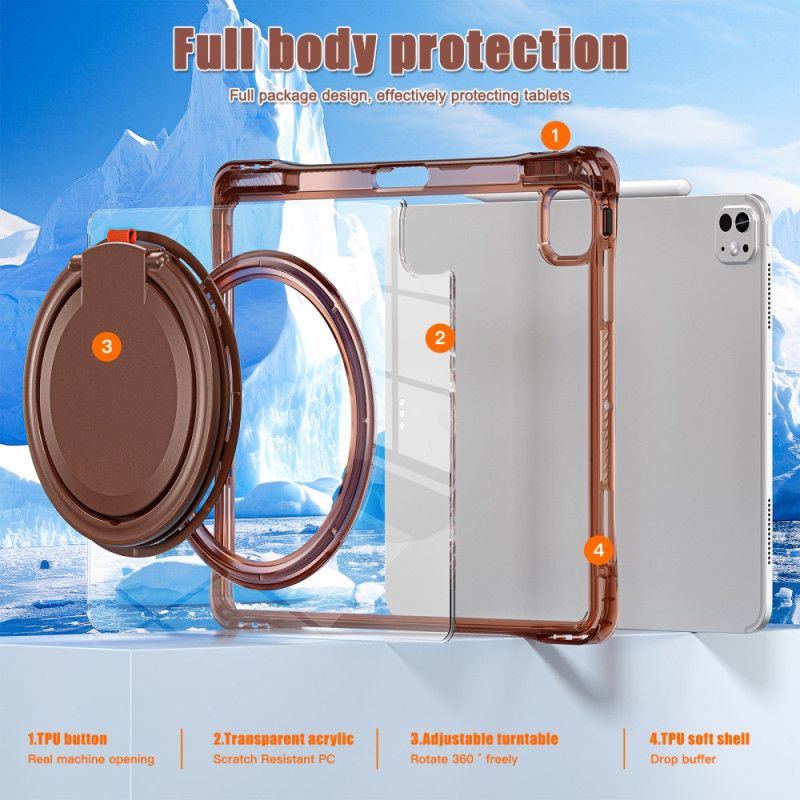 Hülle iPad Pro 13 (2025) Handyhülle Drehbarer Griff