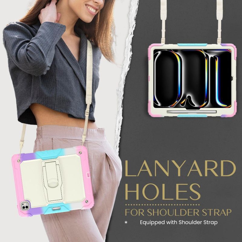 Hülle iPad Pro 13 (2025) Handyhülle Robust Mit Stifthalter Und Schultergurt