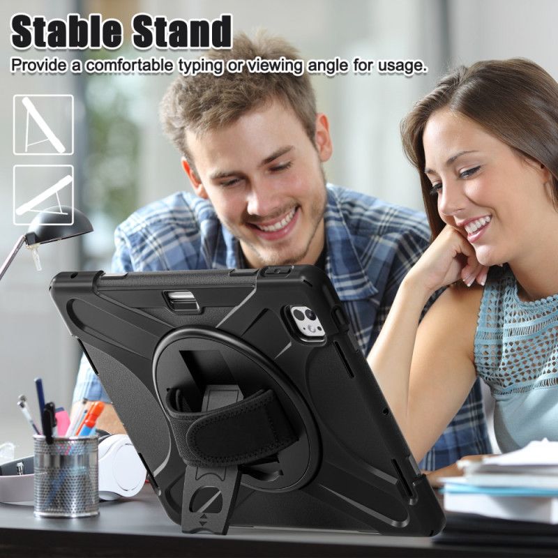 Hülle iPad Pro 13 (2025) Handyhülle Stifthalter Und Schultergurt