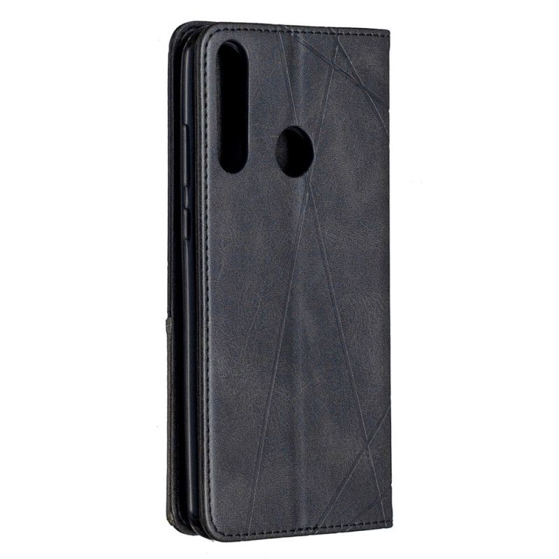 Flip Case Huawei Y6p Schwarz Künstlerstil