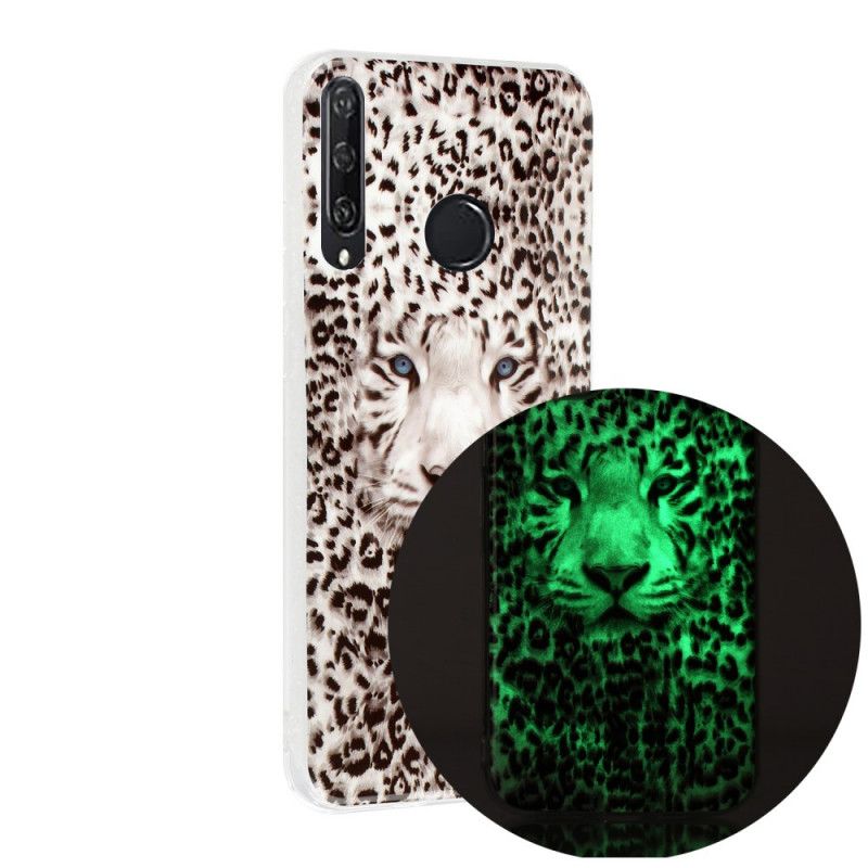 Hülle Huawei Y6p Fluoreszierender Leopard