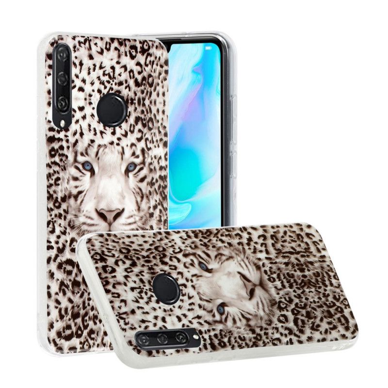 Hülle Huawei Y6p Fluoreszierender Leopard