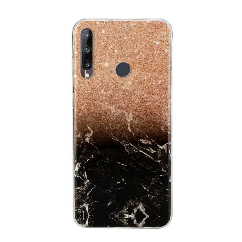 Hülle Huawei Y6p Schwarz Seltener Marmor
