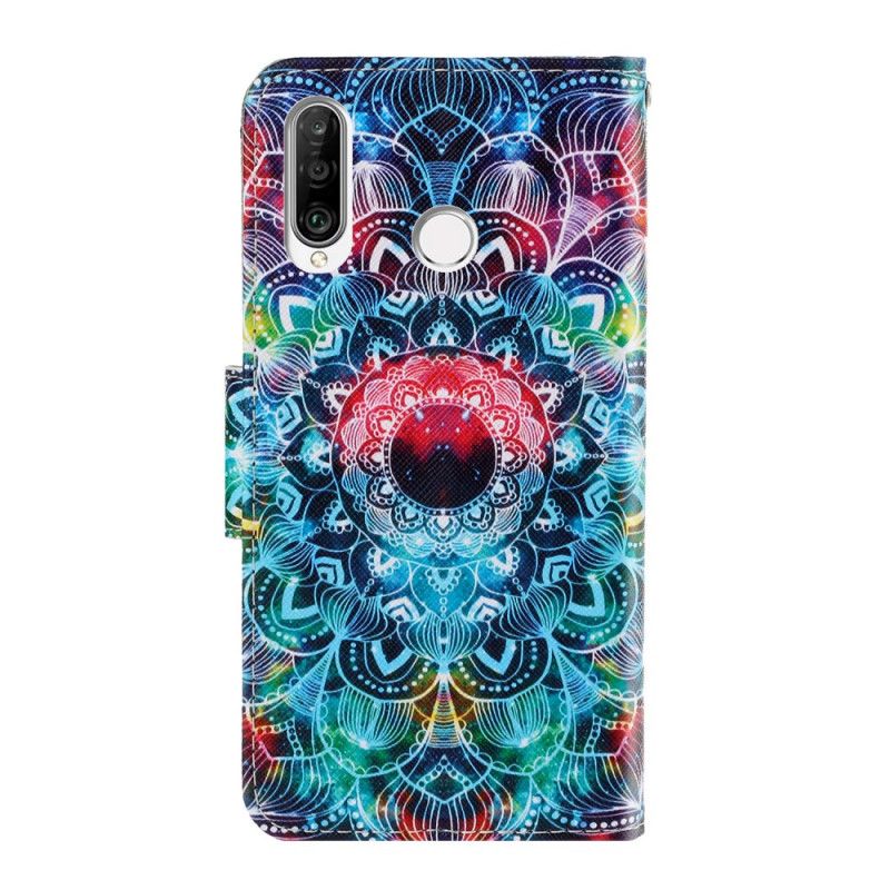 Lederhüllen Huawei Y6p Auffälliges Mandala Mit Tanga