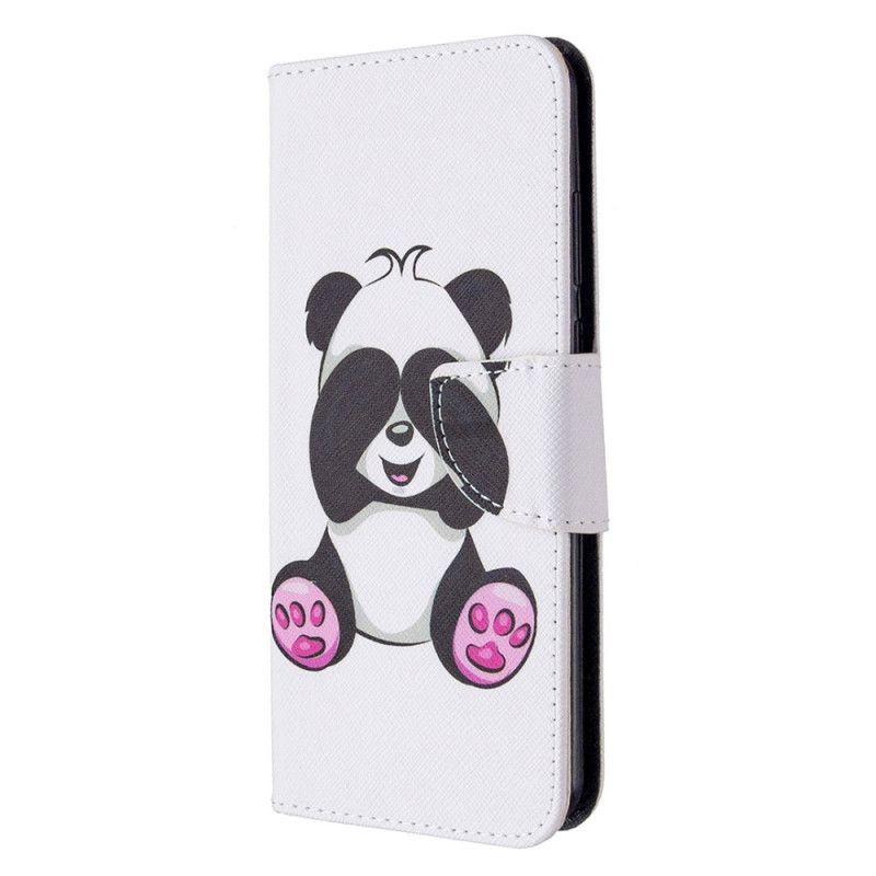Lederhüllen Huawei Y6p Handyhülle Lustiger Panda