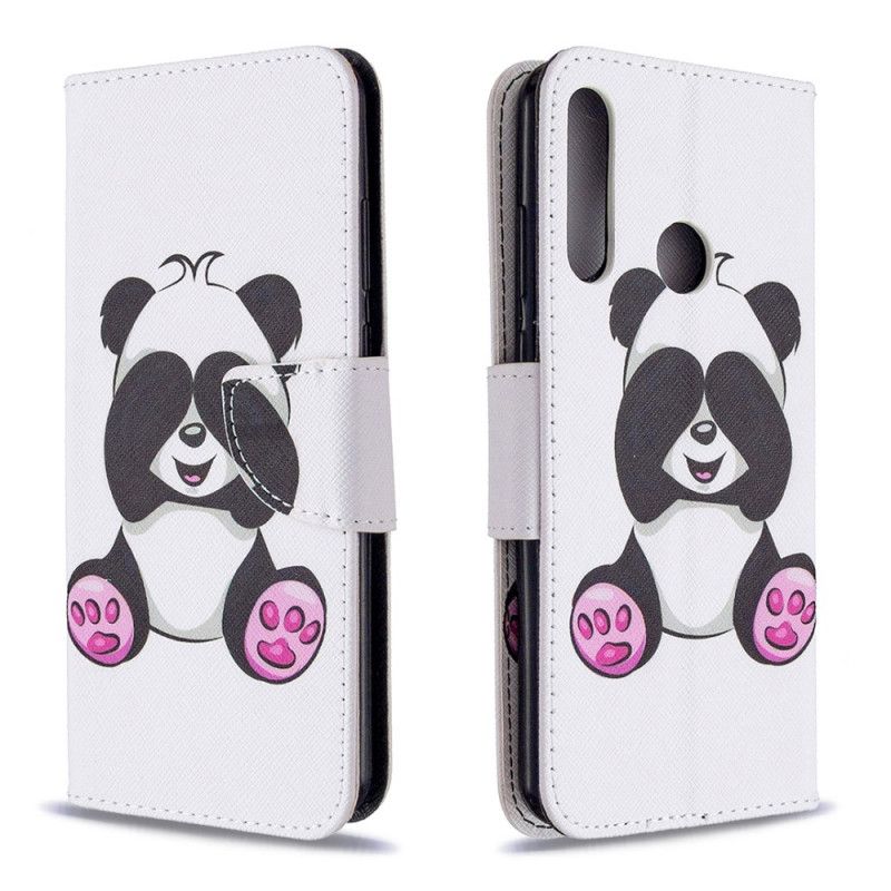 Lederhüllen Huawei Y6p Handyhülle Lustiger Panda