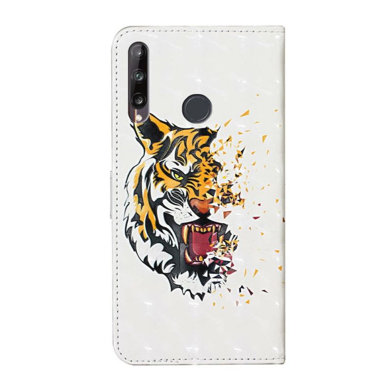 Lederhüllen Huawei Y6p Handyhülle Magischer Wilder Tiger