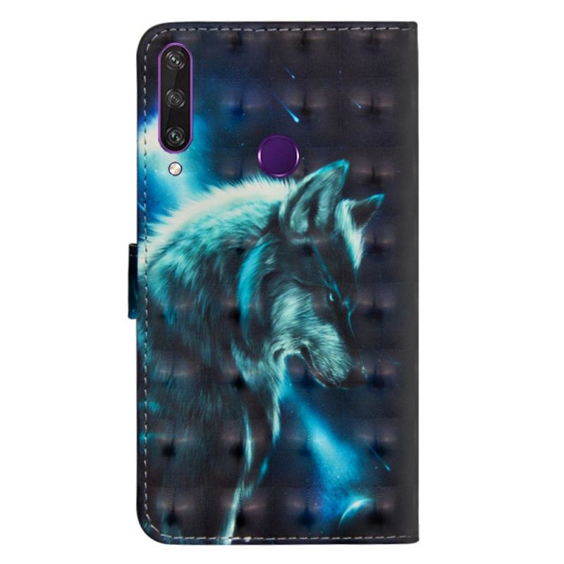 Lederhüllen Huawei Y6p Handyhülle Majestätischer Wolf