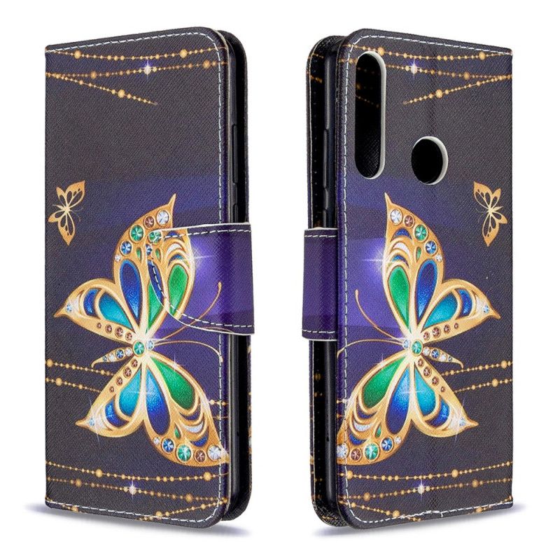 Lederhüllen Huawei Y6p Magischer Schmetterling