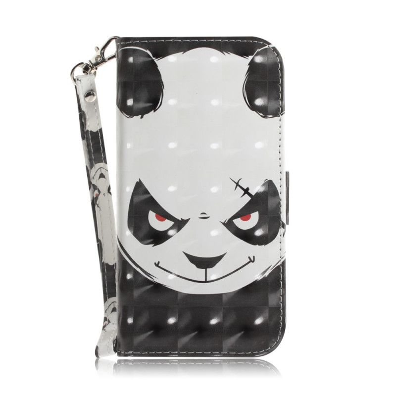 Lederhüllen Huawei Y6p Wütender Panda Mit Tanga