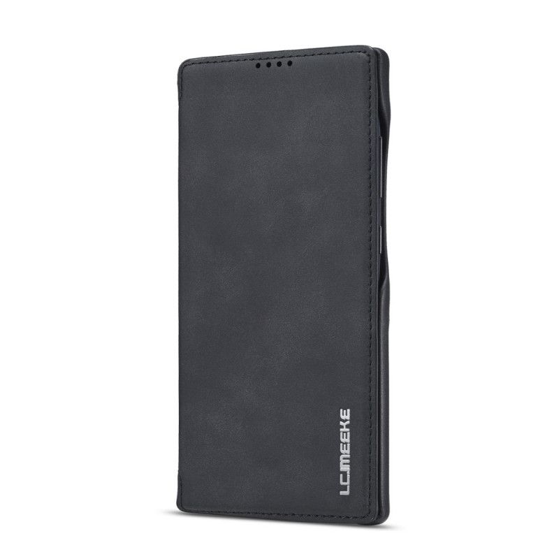 Flip Case Für Samsung Galaxy Note 20 Schwarz Lc.Imeeke Ledereffekt