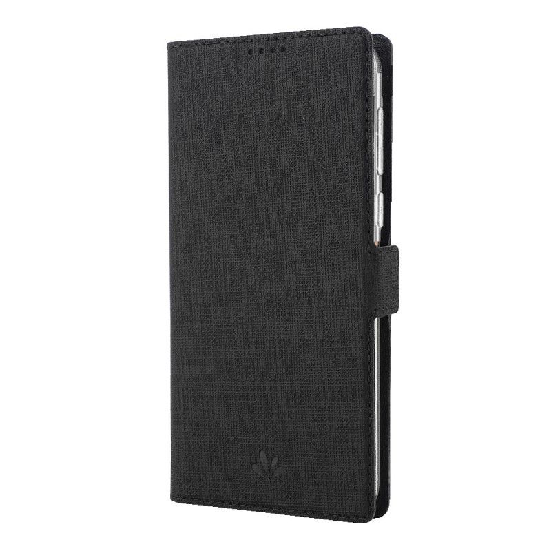 Flip Case Für Samsung Galaxy Note 20 Schwarz Texturiertes Vili Dmx