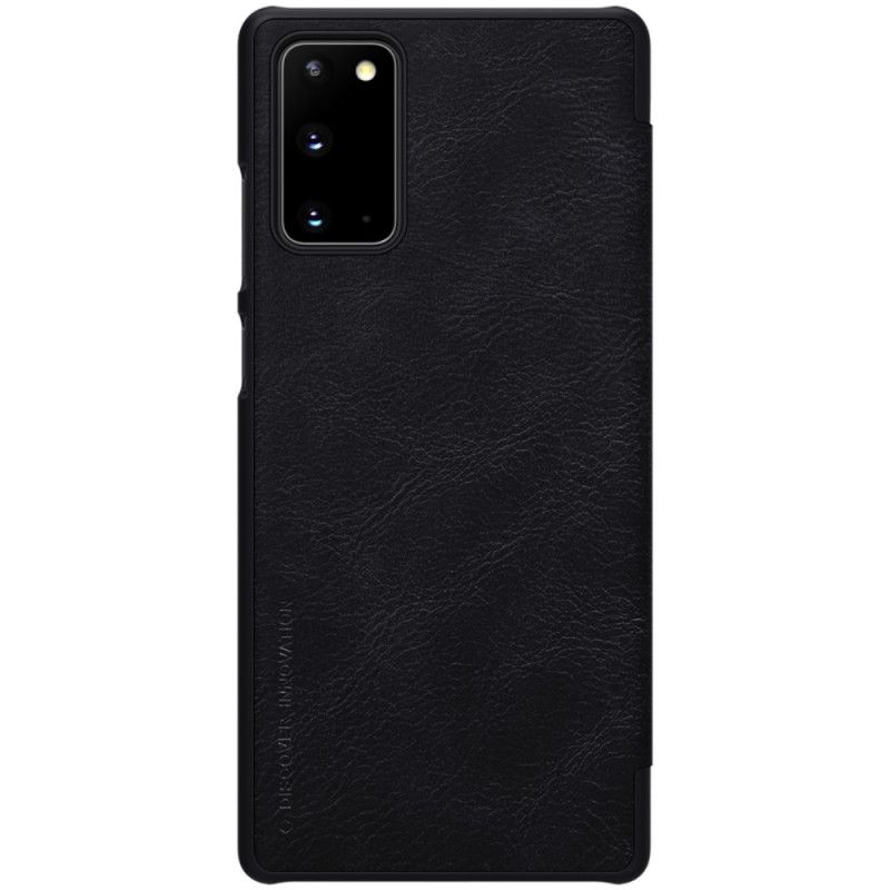 Flip Case Samsung Galaxy Note 20 Schwarz Handyhülle Nillkin-Qin-Serie