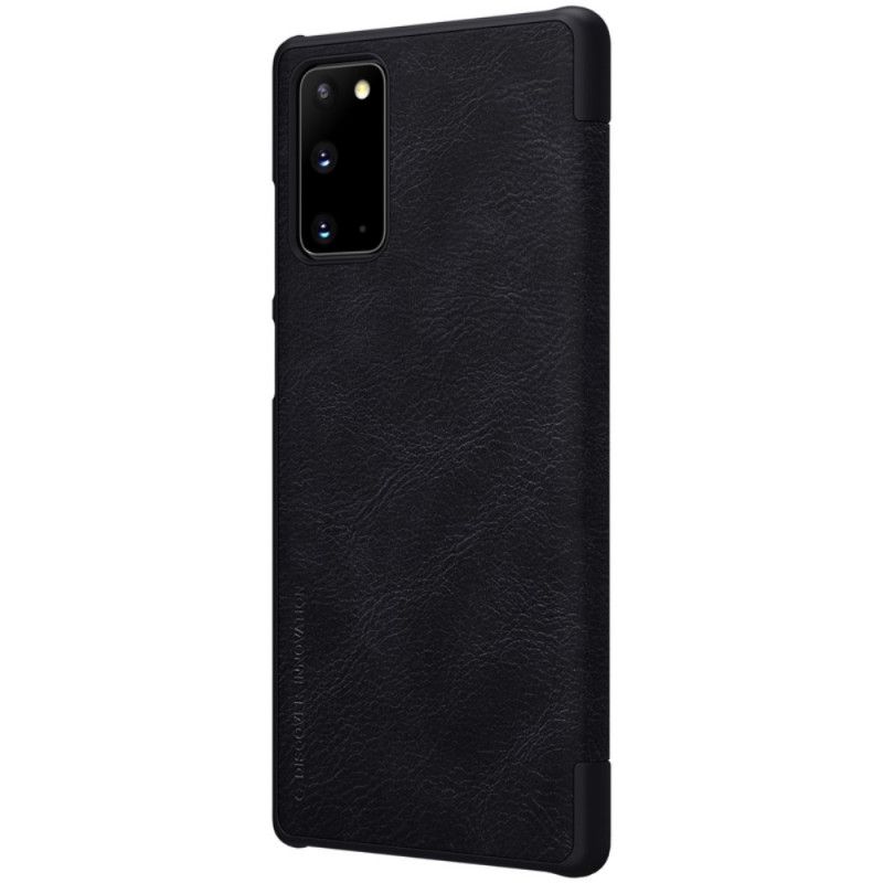 Flip Case Samsung Galaxy Note 20 Schwarz Handyhülle Nillkin-Qin-Serie