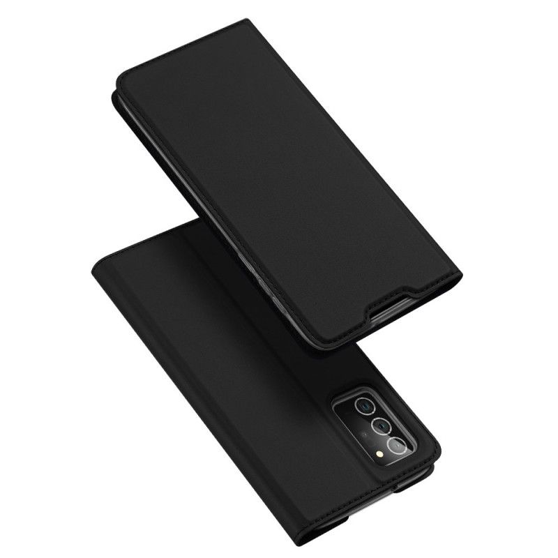 Flip Case Samsung Galaxy Note 20 Schwarz Pro-Dux-Ducis-Haut