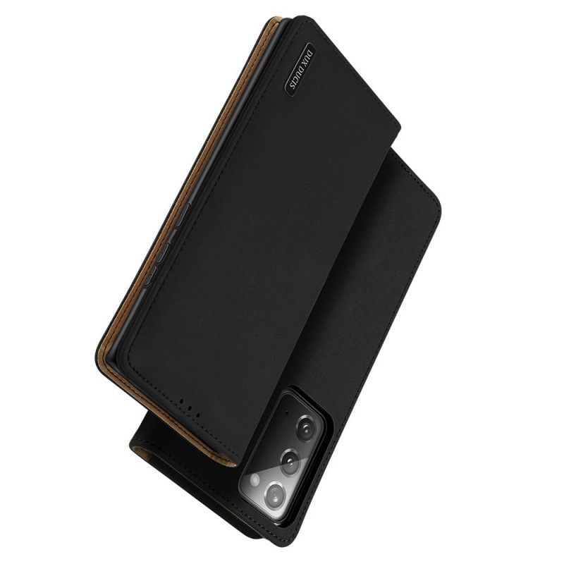 Flip Case Samsung Galaxy Note 20 Schwarz Wunschserie Dux-Ducis