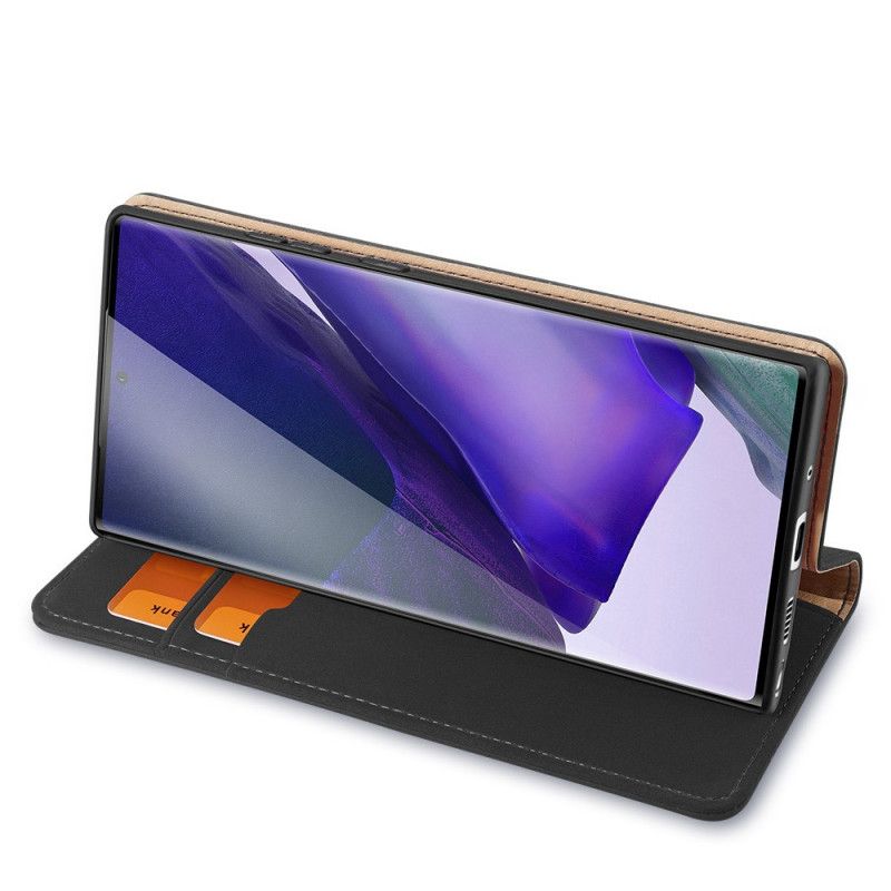 Flip Case Samsung Galaxy Note 20 Schwarz Wunschserie Dux-Ducis