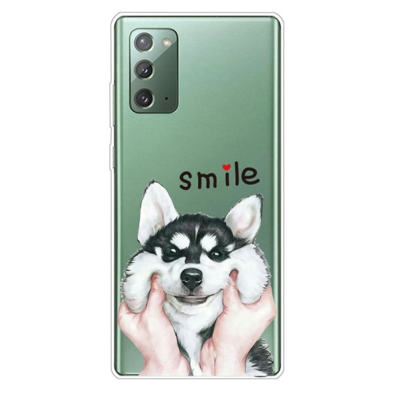 Hülle Samsung Galaxy Note 20 Lächeln Hund