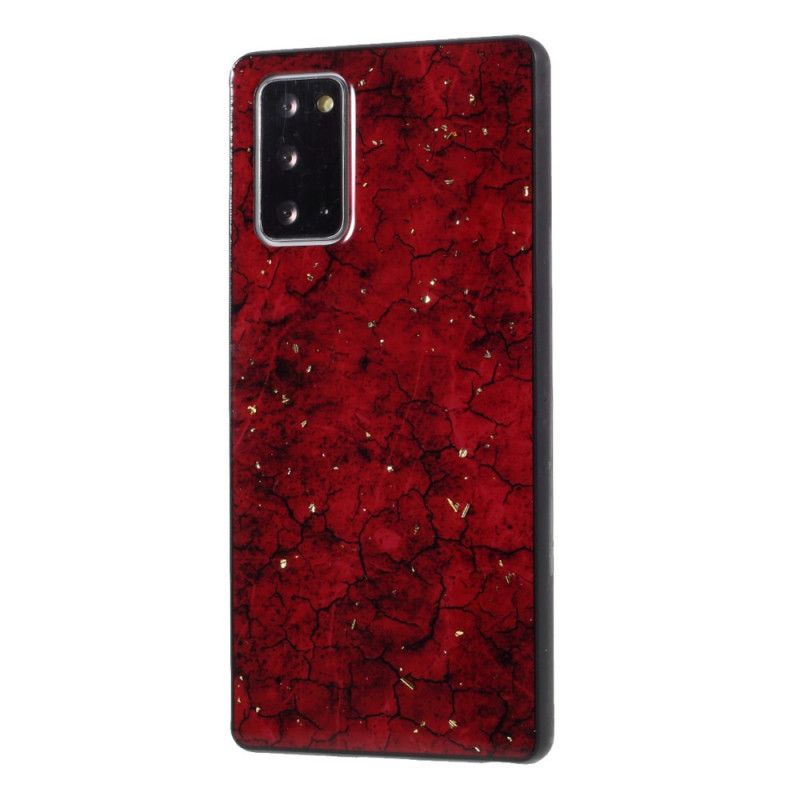 Hülle Samsung Galaxy Note 20 Rot Premium-Epoxy-Effekt