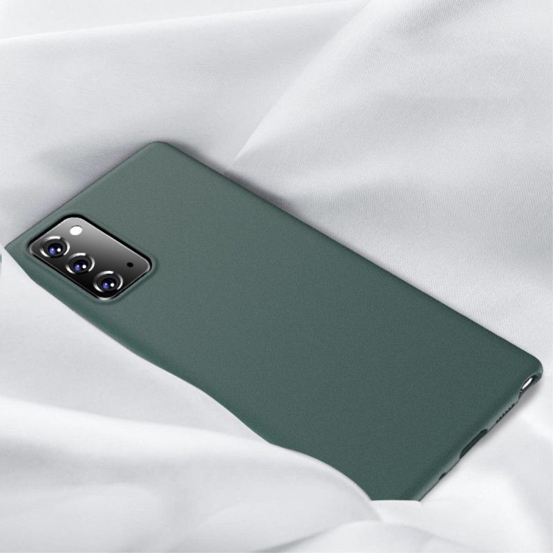 Hülle Samsung Galaxy Note 20 Schwarz Handyhülle X-Level Ultrafein Gefrostet