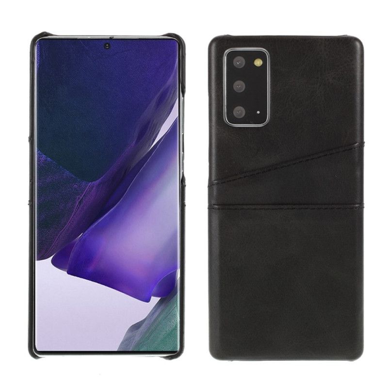 Hülle Samsung Galaxy Note 20 Schwarz Karteninhaber