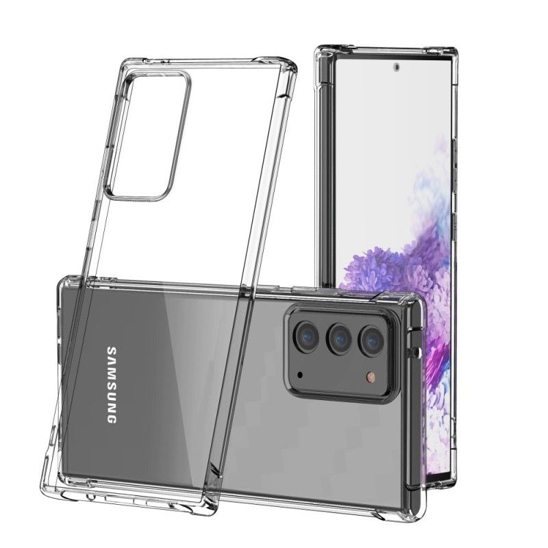 Hülle Samsung Galaxy Note 20 Transparente Leeu-Schutzkissen