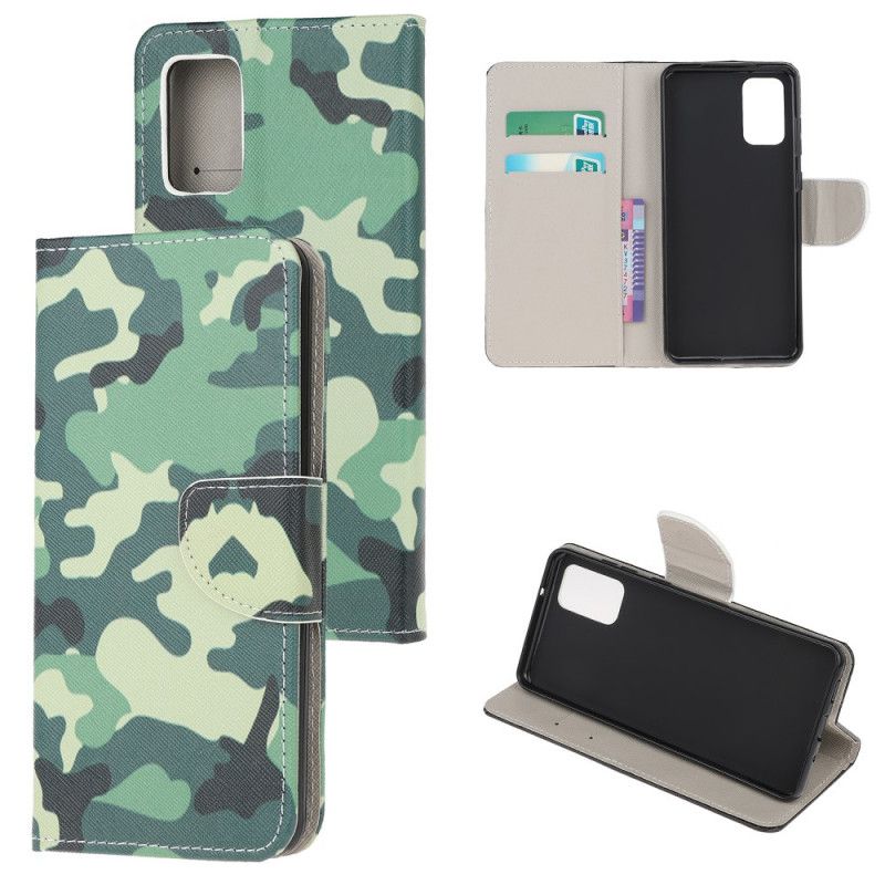 Lederhüllen Für Samsung Galaxy Note 20 Militärische Tarnung