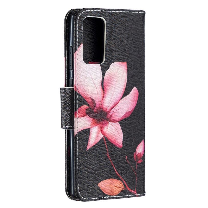 Lederhüllen Für Samsung Galaxy Note 20 Rosa Blume