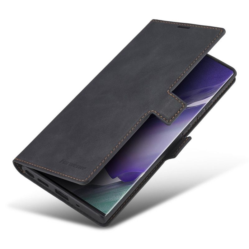 Lederhüllen Für Samsung Galaxy Note 20 Schwarz Forwenw Ledereffekt