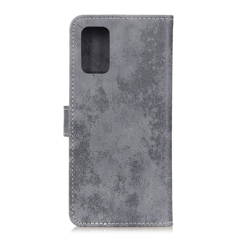 Lederhüllen Samsung Galaxy Note 20 Grau Vintage Ledereffekt