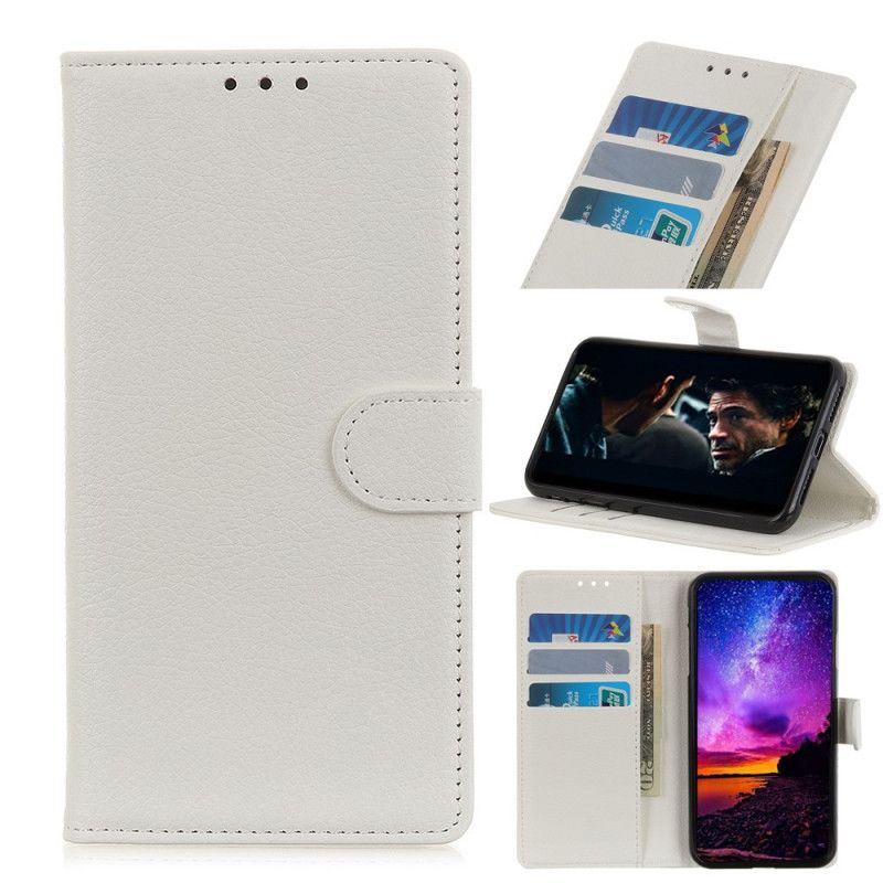 Lederhüllen Samsung Galaxy Note 20 Magenta Handyhülle Strukturierte Litschi