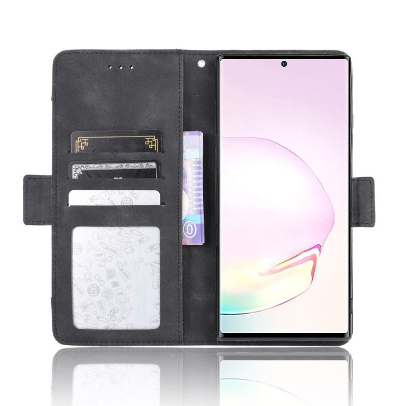 Lederhüllen Samsung Galaxy Note 20 Schwarz Erstklassige Multi-Karte