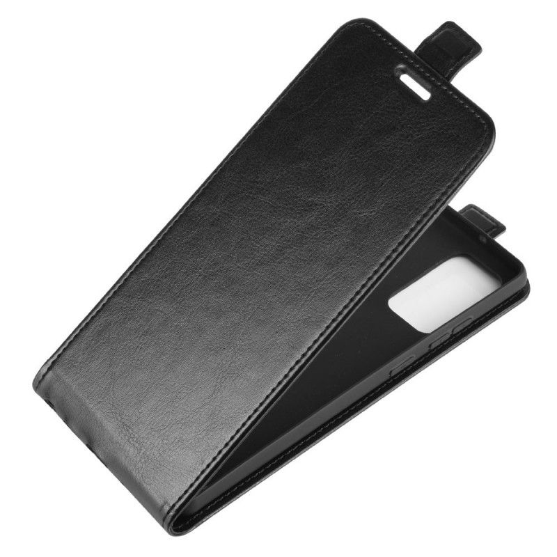 Lederhüllen Samsung Galaxy Note 20 Schwarz Faltbarer Ledereffekt