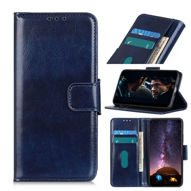 Lederhüllen Samsung Galaxy Note 20 Schwarz Glänzender Ledereffekt