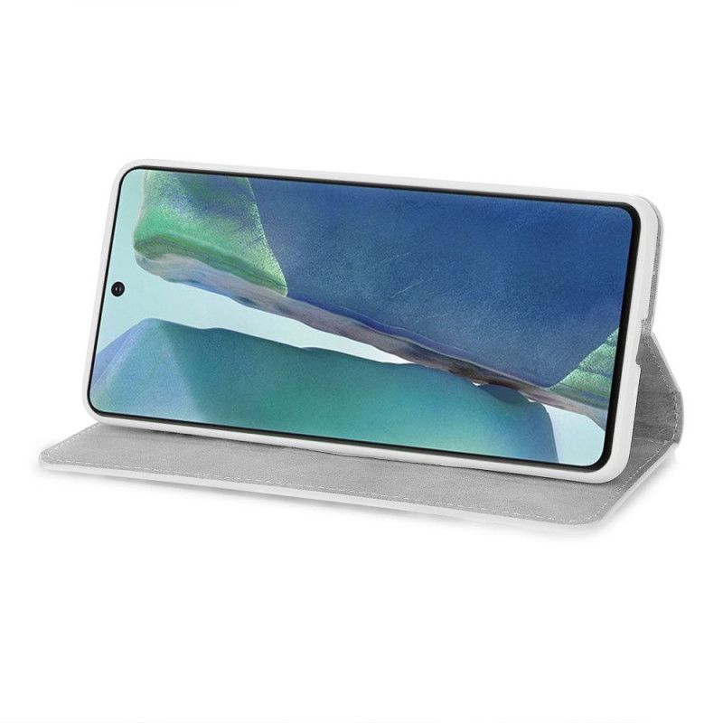 Lederhüllen Samsung Galaxy Note 20 Schwarz Glitzer-Design