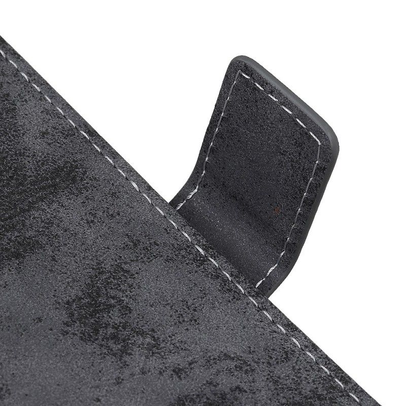Lederhüllen Für Huawei P Smart Z Grau Vintage Ledereffekt