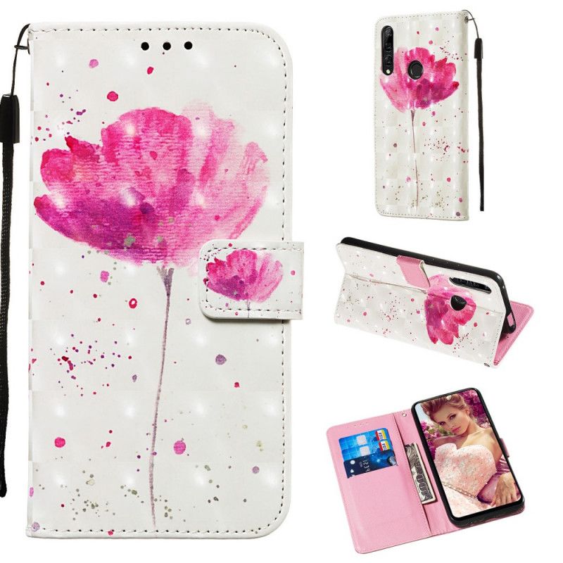 Lederhüllen Huawei P Smart Z Aquarellmohn