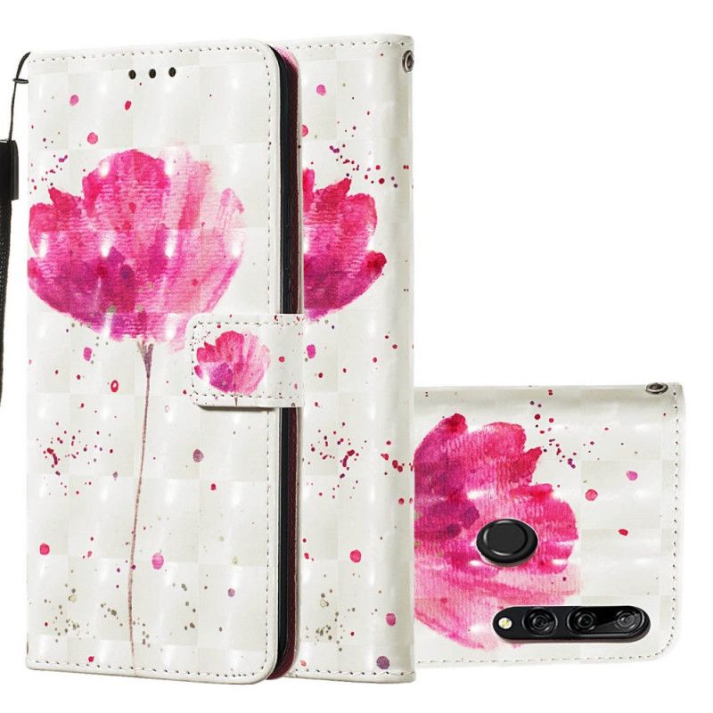 Lederhüllen Huawei P Smart Z Aquarellmohn