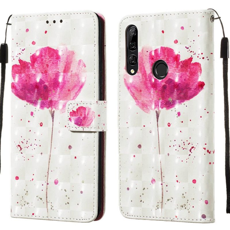 Lederhüllen Huawei P Smart Z Aquarellmohn