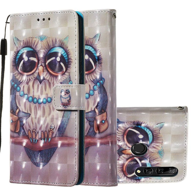 Lederhüllen Huawei P Smart Z Miss Owl Mit Tanga