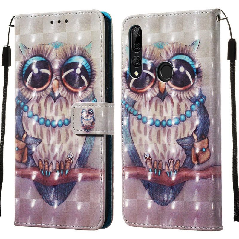 Lederhüllen Huawei P Smart Z Miss Owl Mit Tanga