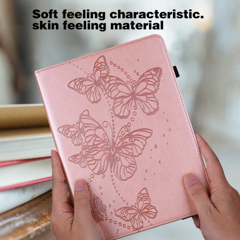 Case Für iPad 10.9" (2022) Stilisierte Schmetterlinge