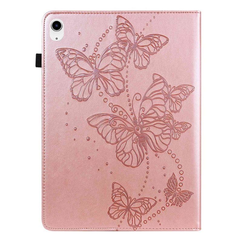 Case Für iPad 10.9" (2022) Stilisierte Schmetterlinge