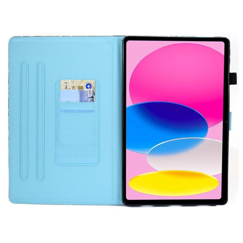 Flip Case Für iPad 10.9" (2022) Ananas-grafiken