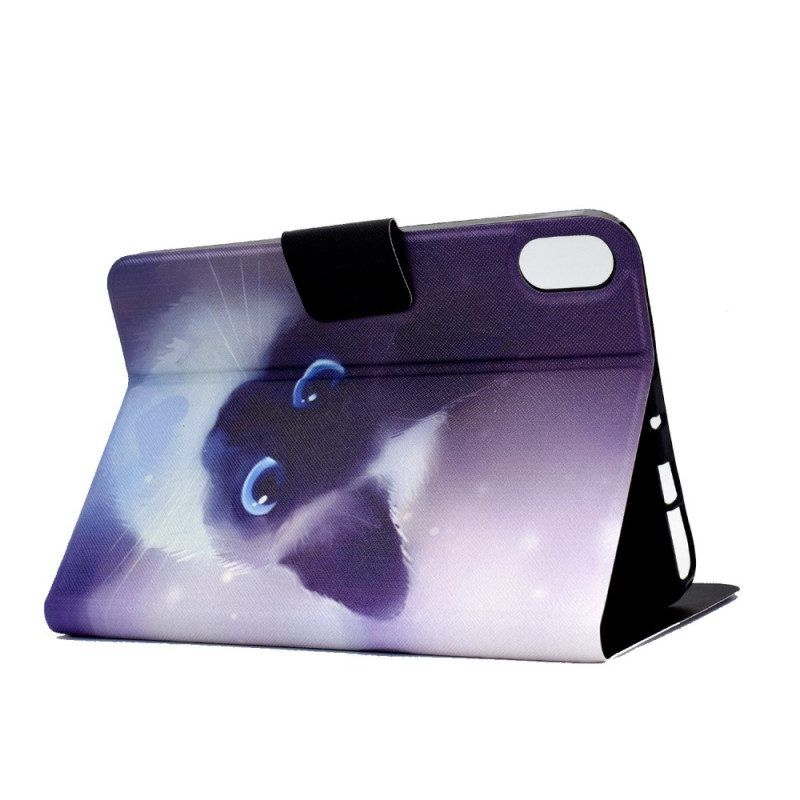 Flip Case Für iPad 10.9" (2022) Blauäugige Katze